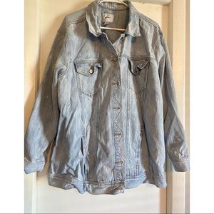 Old Navy Distressed Jean Jacket 3X